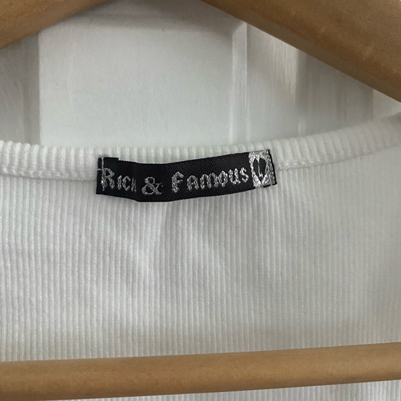 White Tank top with gems - Picture 2 of 3